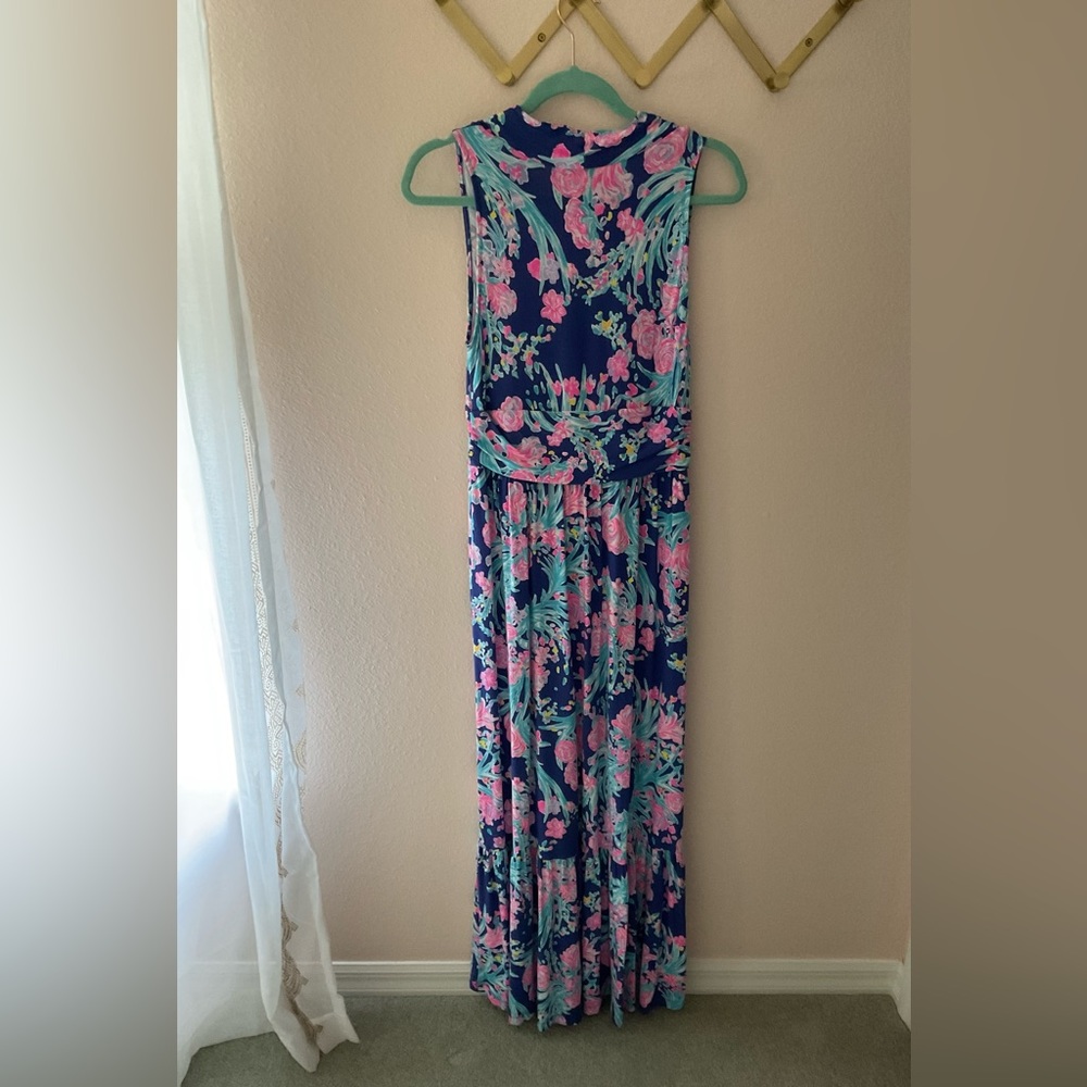 EUC Lilly Pulitzer Maxi Dress, Size M, Worn once, bright and beautiful - Picture 5 of 7